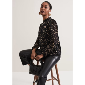 Phase Eight Jacey Spot Jacquard Blouse